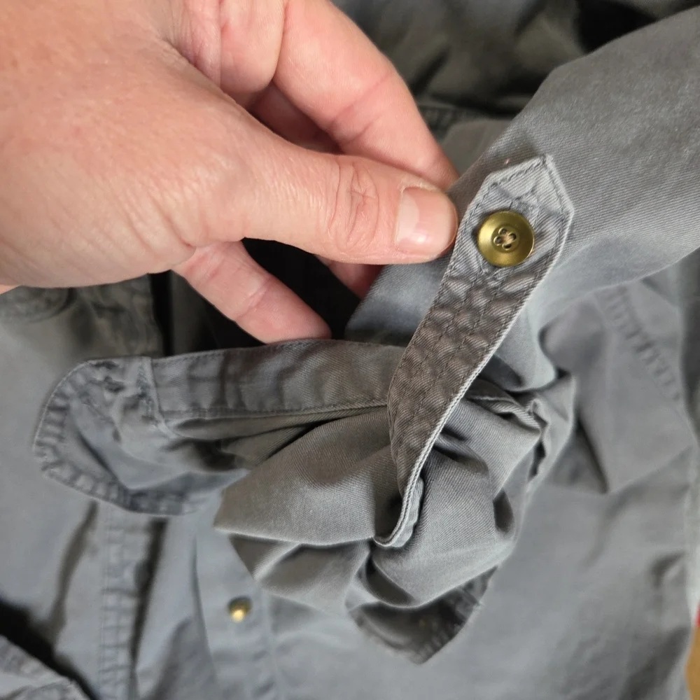 GAP Gray Button-Up Jacket - Picture 4 of 5